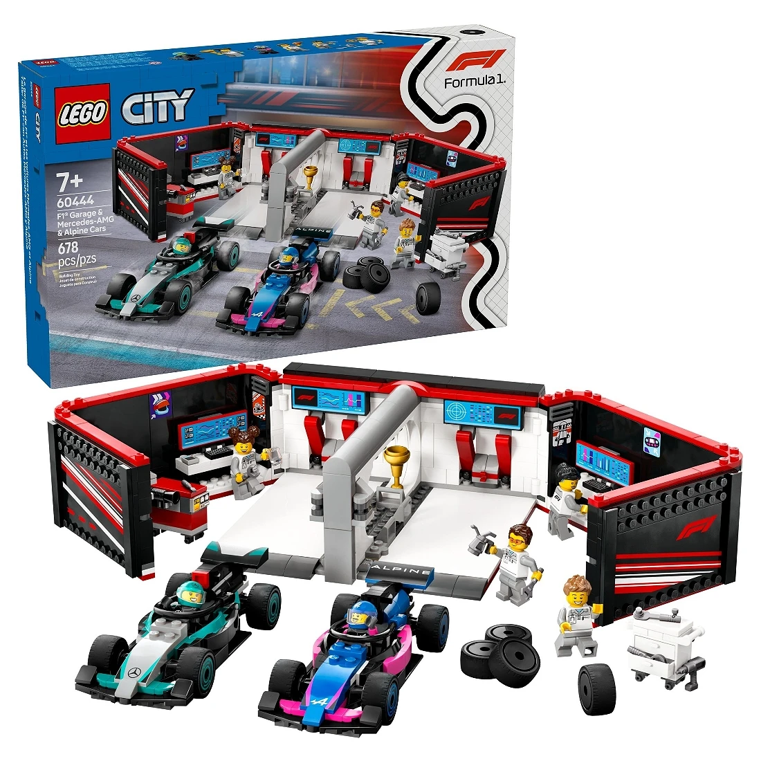 Lego 樂高 City-F1 60444 車庫MercedesAMG與Alpine