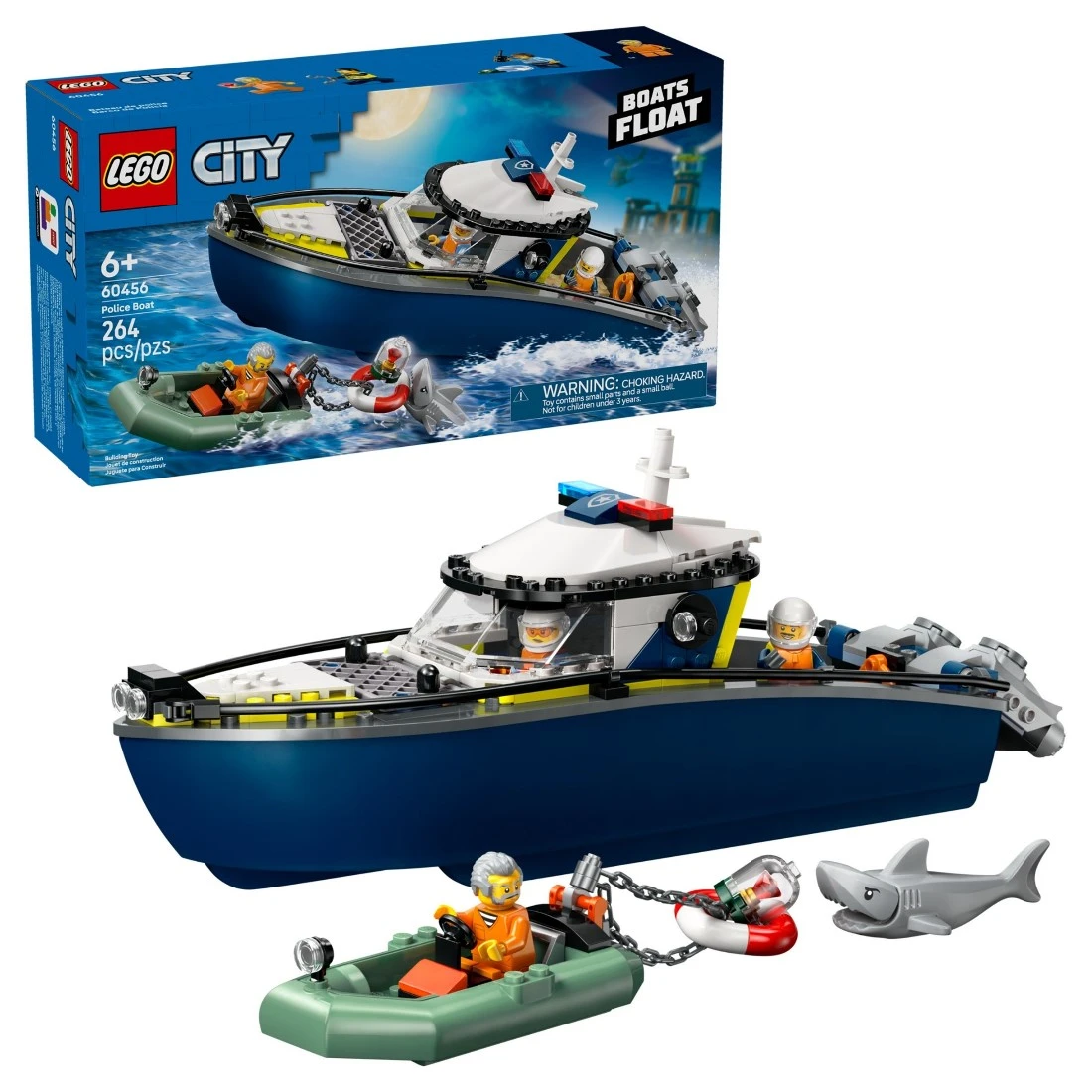 Lego 樂高 City 城市 60456 警艇追逐戰