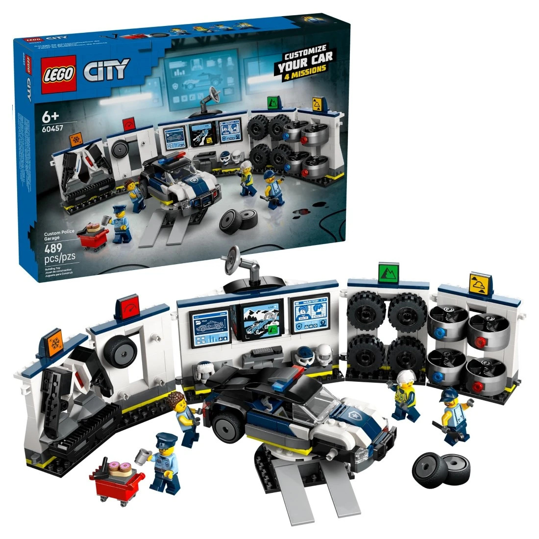 Lego 樂高 City 城市 60457 客製化警車車庫
