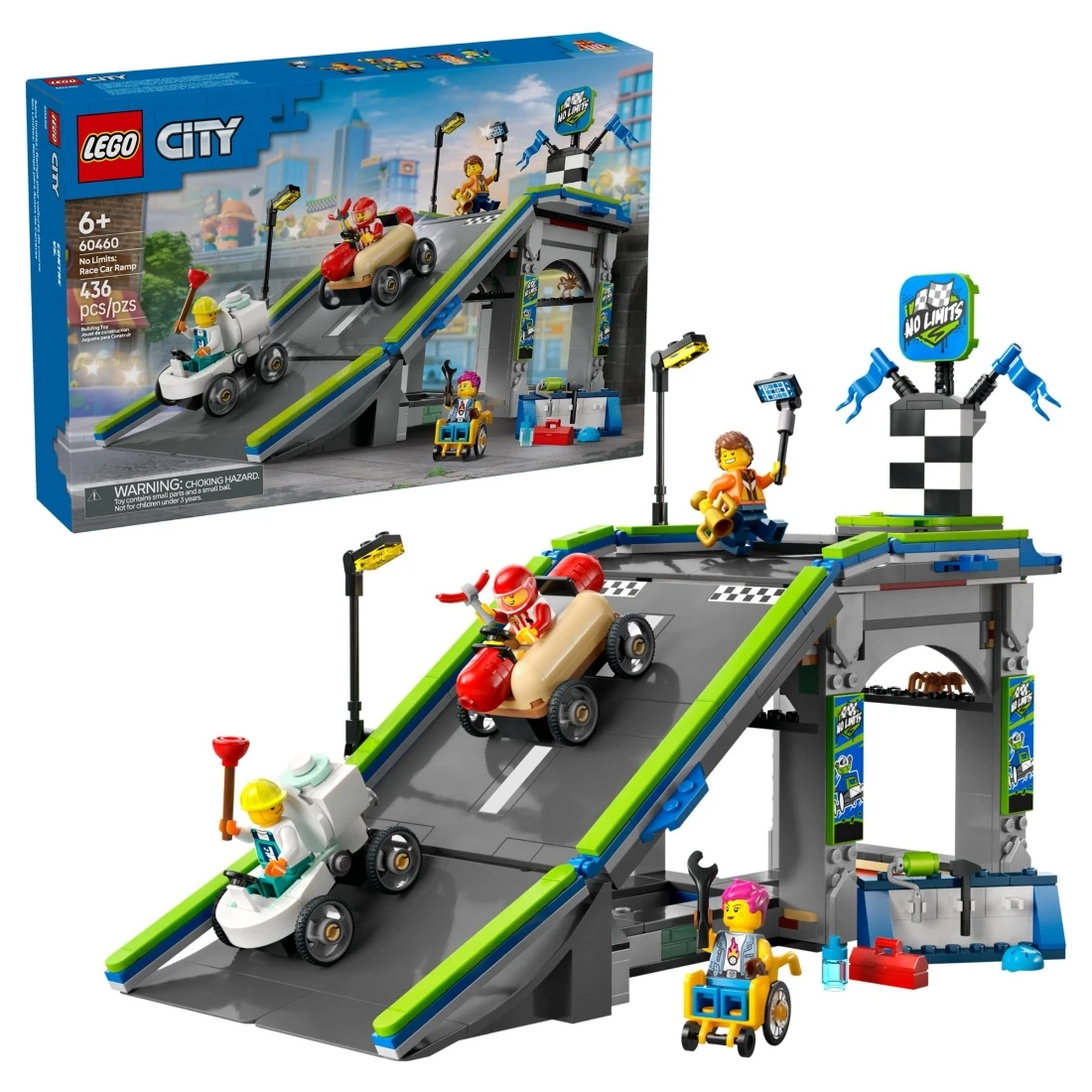 Lego 樂高 City 城市 60460 沒有極限：賽車坡道賽道