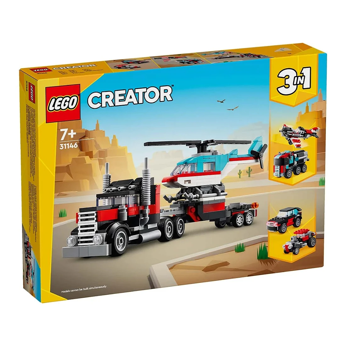 Lego 樂高 Creator 創意大師 31146 平板卡車和直升機