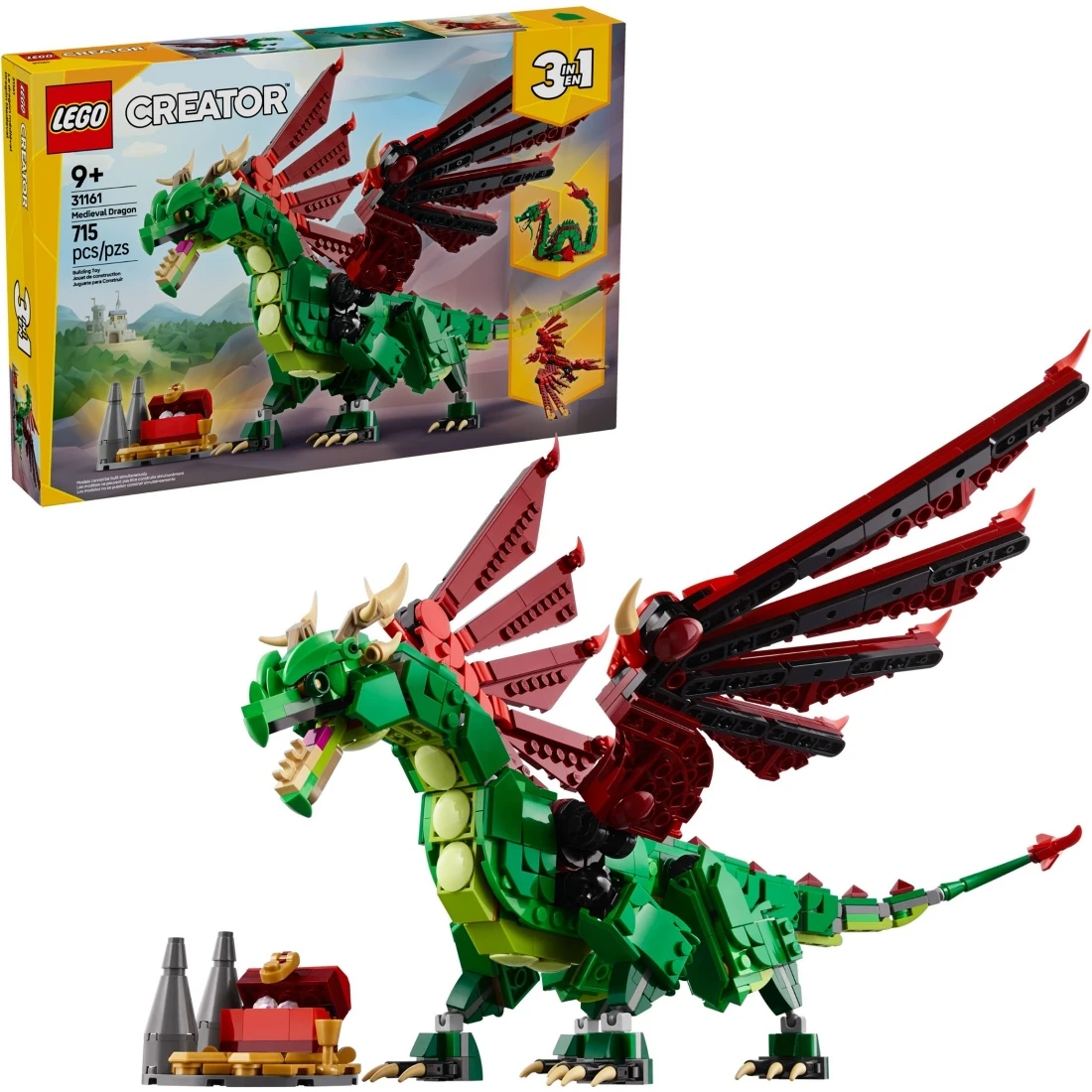 Lego 樂高 Creator 創意大師 31161 中世紀飛龍