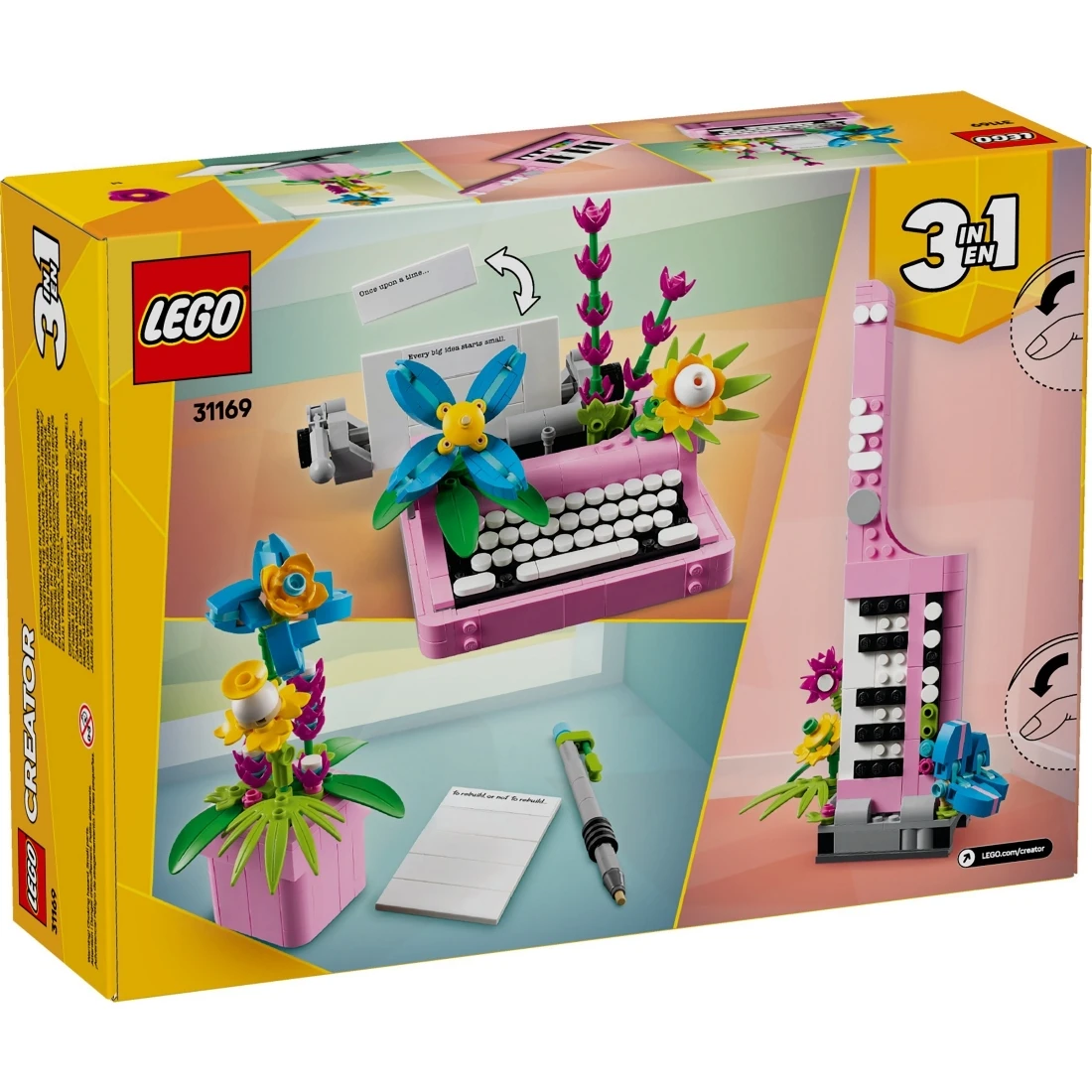 Lego 樂高 Creator 創意大師 31169 花飾打字機