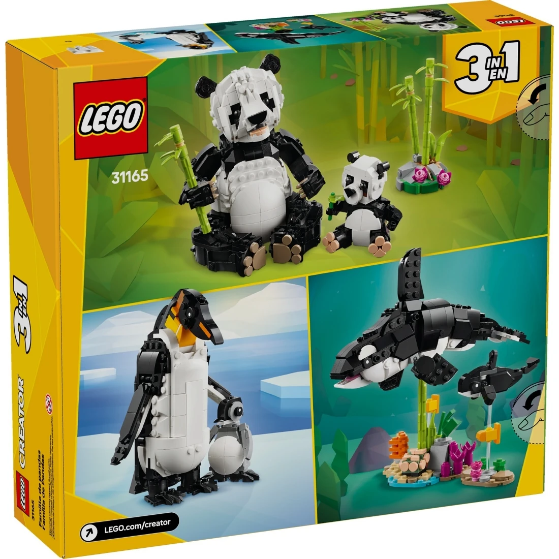 Lego 樂高 Creator 創意大師 31165 野生動物：熊貓家庭
