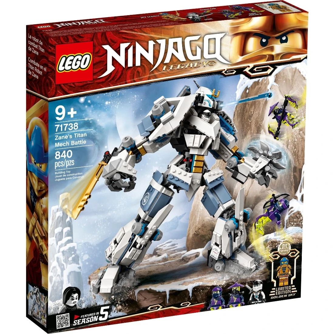 Lego 樂高 Ninjago 忍者 71738 冰忍的鈦機械人之戰