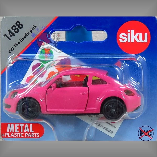 Siku 1488 VW福斯 粉紅金龜車