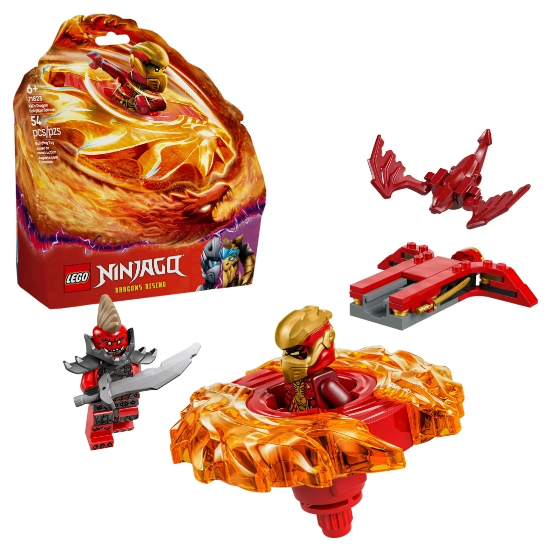 Lego 樂高 Ninjago 忍者 71823 赤地的猛龍旋風忍術陀螺