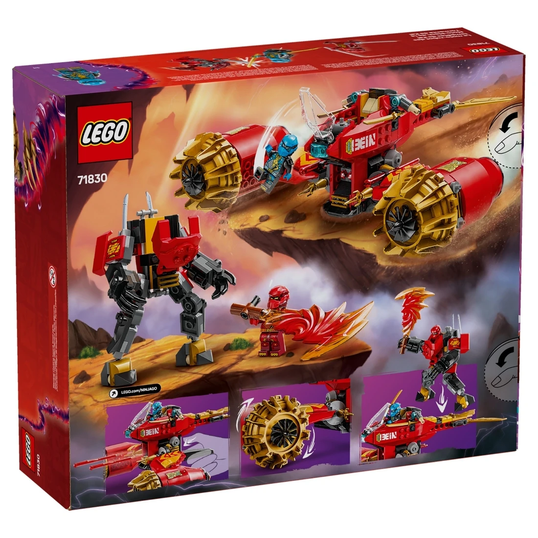 Lego 樂高 Ninjago 忍者 71830 赤地的機械人風暴騎士
