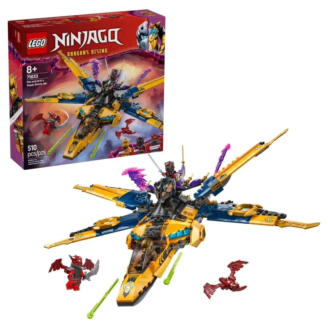 Lego 樂高 Ninjago 忍者 71833 拉斯和亞林的超級風暴噴射機