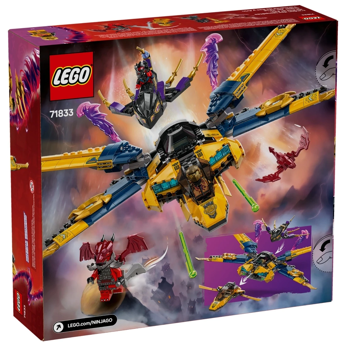 Lego 樂高 Ninjago 忍者 71833 拉斯和亞林的超級風暴噴射機