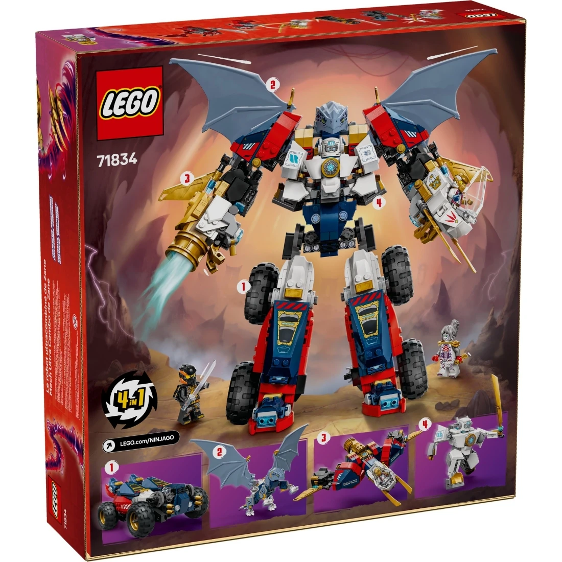 Lego 樂高 Ninjago 忍者 71834 冰忍的終極合體機械人