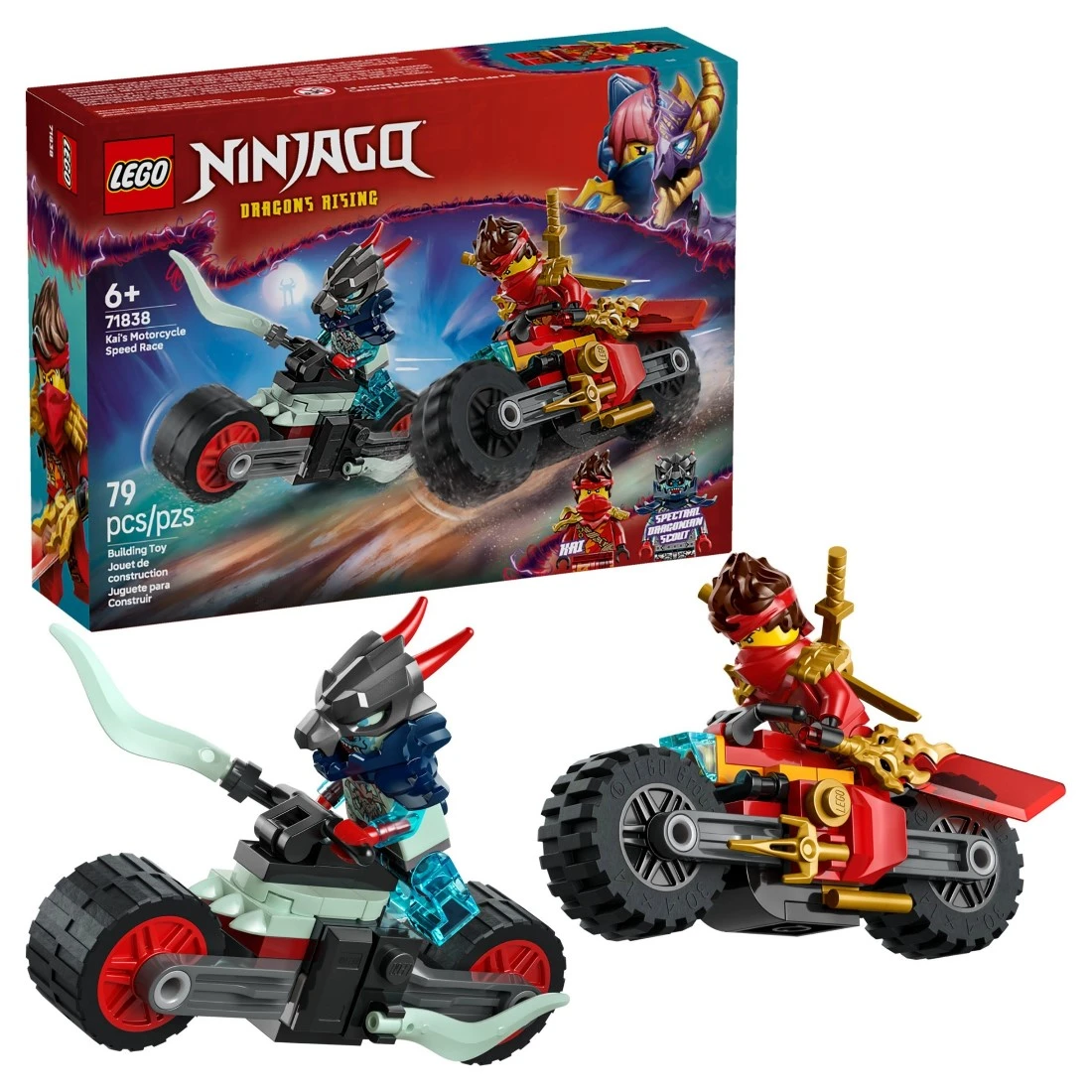 Lego 樂高 Ninjago 忍者 71838 赤地的摩托車競速戰