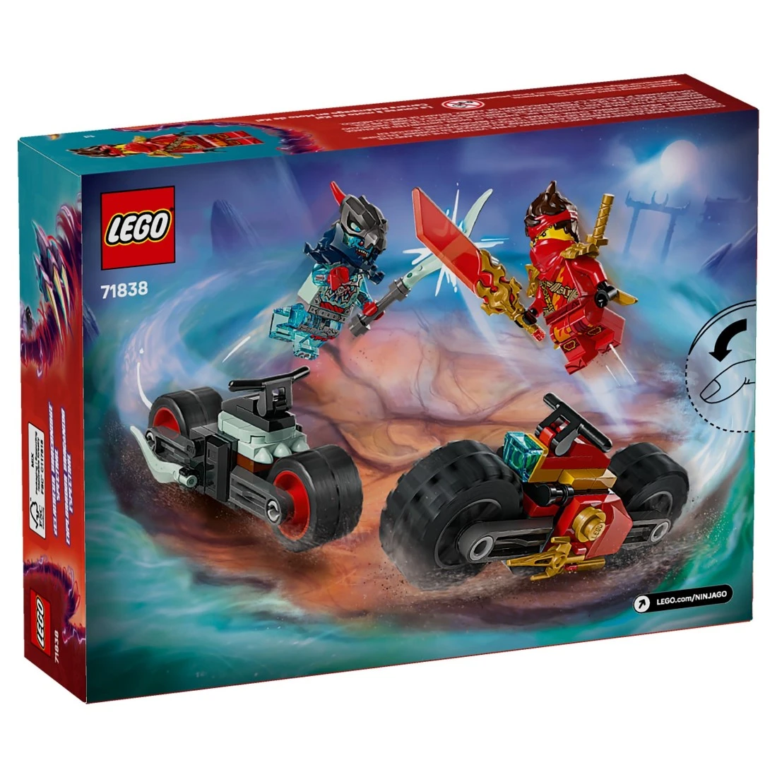 Lego 樂高 Ninjago 忍者 71838 赤地的摩托車競速戰