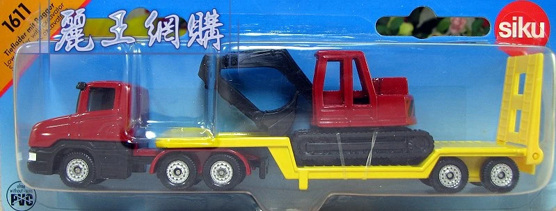 Siku 1611 平板拖車&挖土機