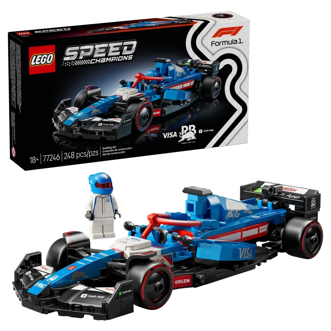 Lego 樂高 Speed 急速賽車 77246 Visa Cash App RB VCARB 01 F1
