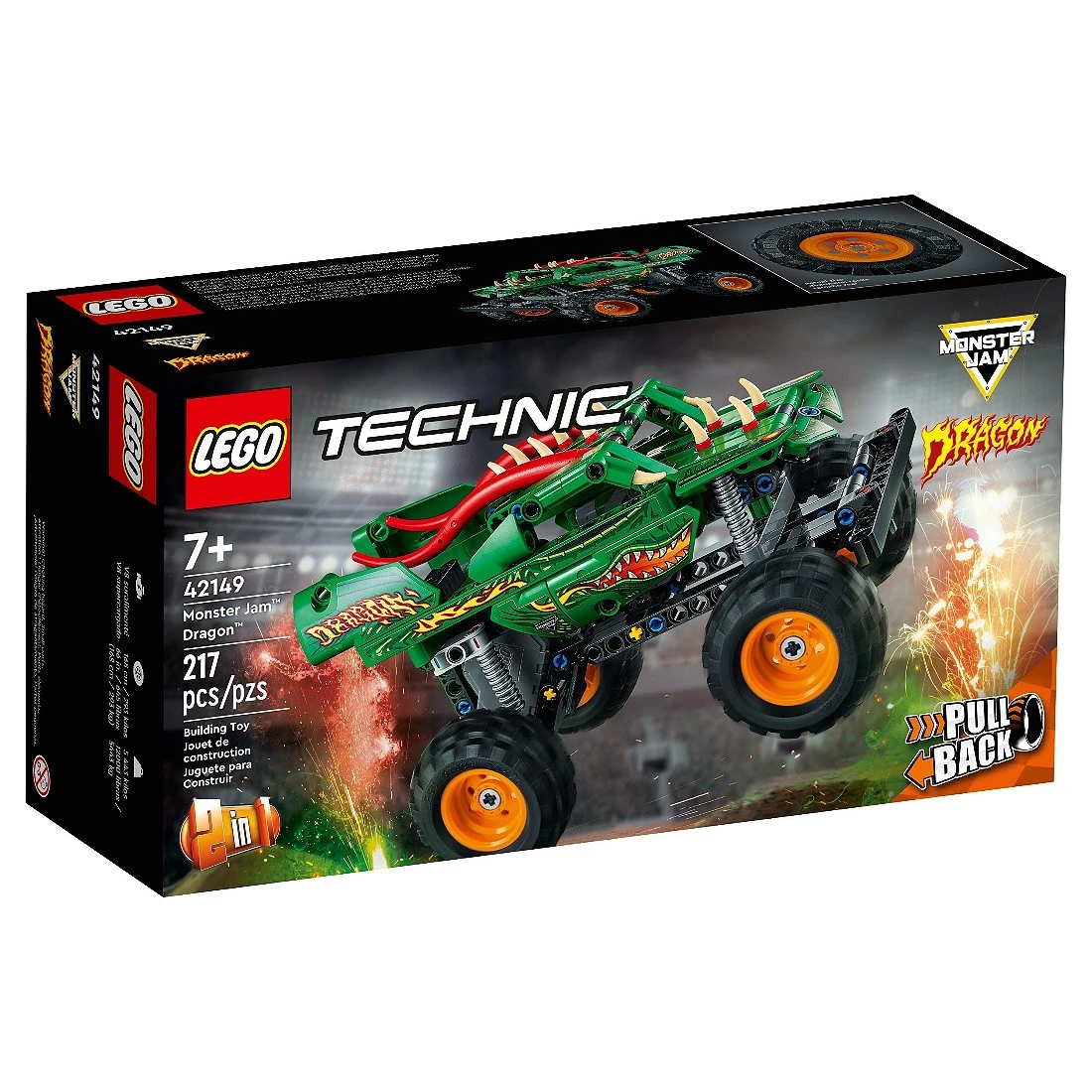 Lego 樂高 Technic 科技 42149 迴力卡車 綠龍