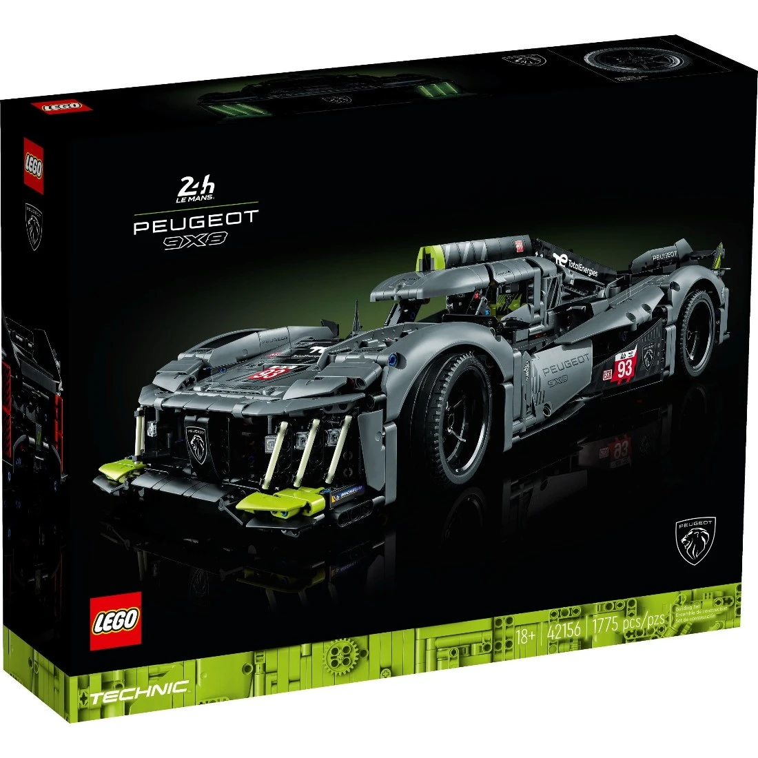 Lego 樂高 Technic 科技 42156 PEUGEOT 9X8 Hypercar 超級賽車
