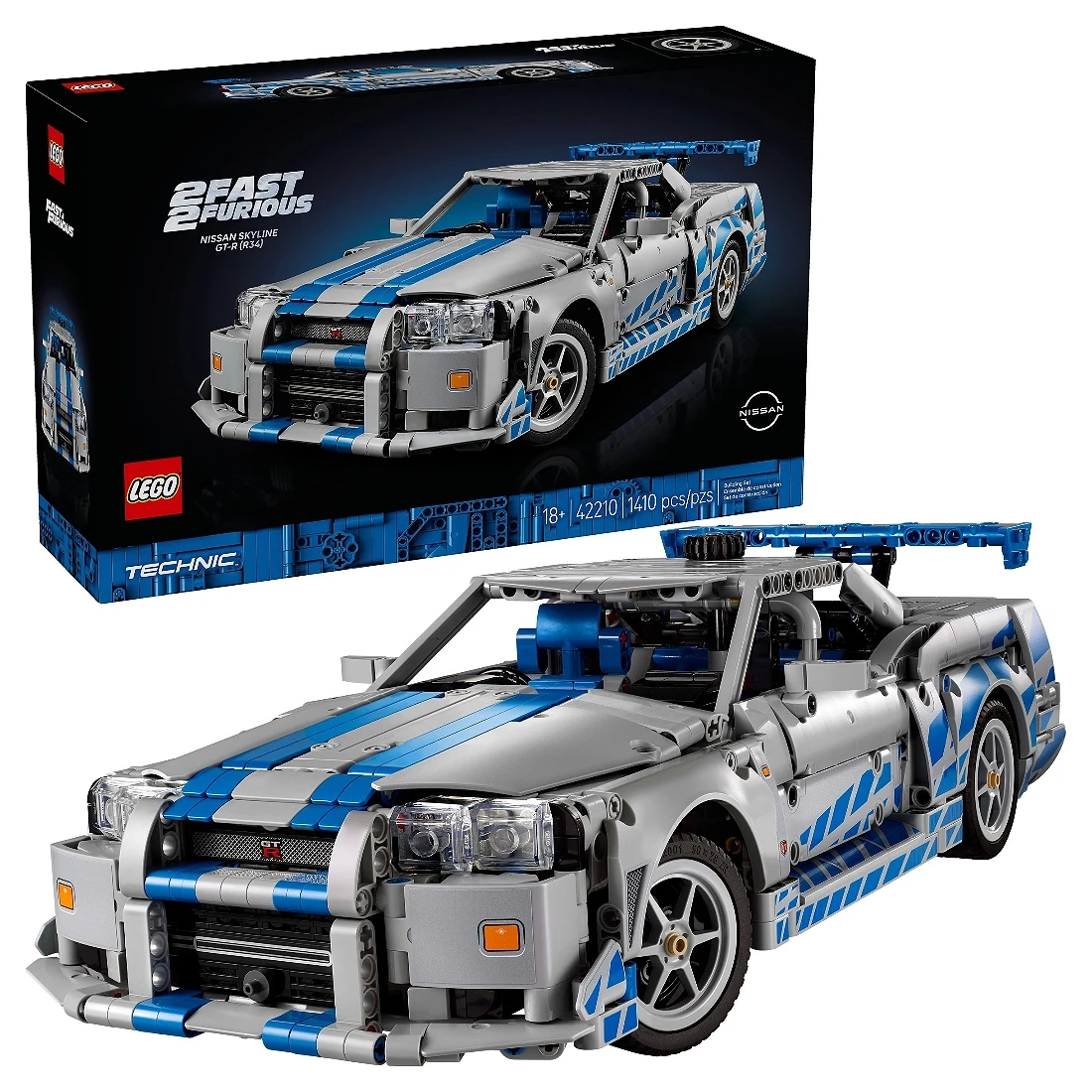 Lego 樂高 Technic 科技 42210 玩命關頭2 日產Skyline GT-R R34