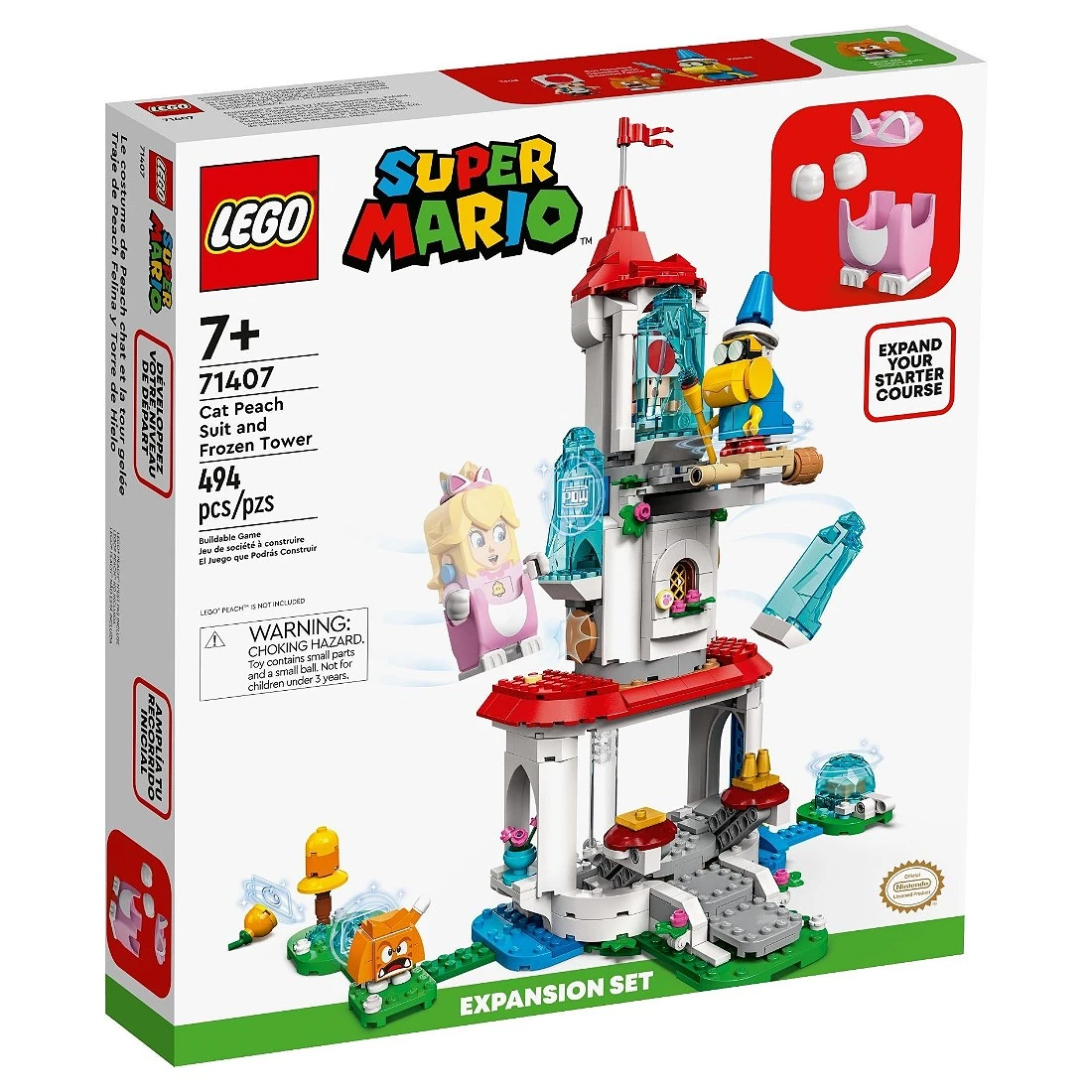 Lego 樂高 Mario 71407 貓咪碧姬公主服與冰凍塔