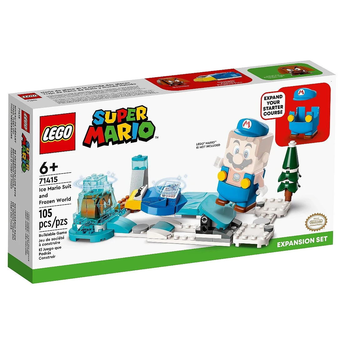 Lego 樂高 Mario 71415 冰凍瑪利歐服裝與冰封世界