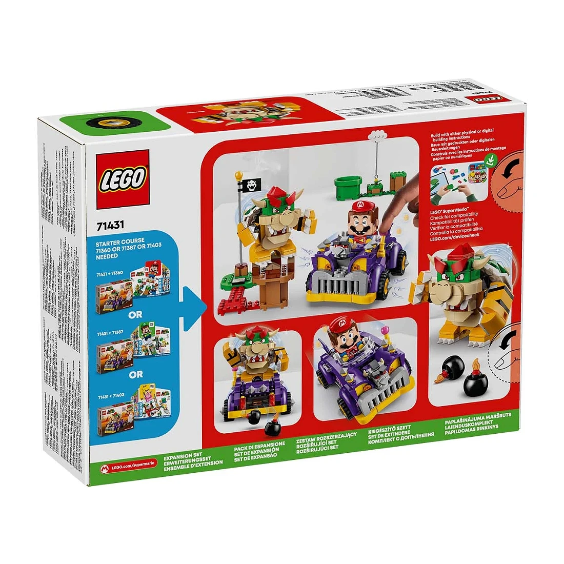 Lego 樂高 Mario 71431 庫巴的高速公路車