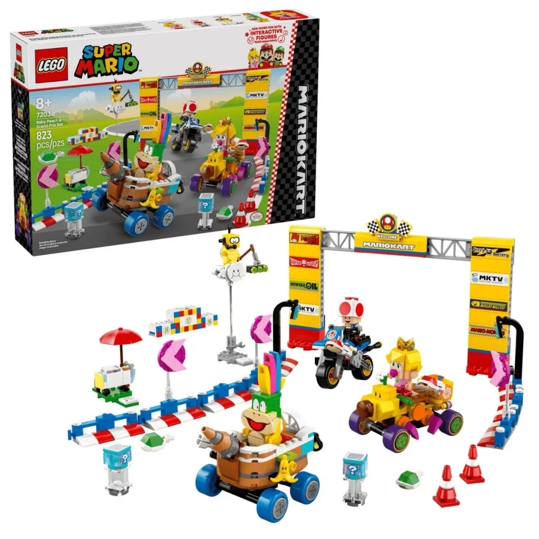 Lego 樂高 Mario 72036 瑪利歐賽車 碧姬寶寶與大獎賽組合