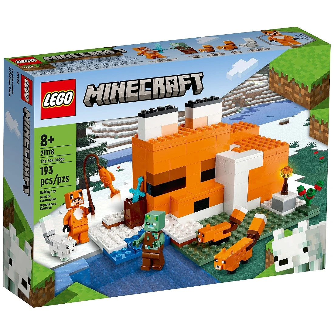Lego 樂高 Minecraft 創世神 21178 狐狸旅館