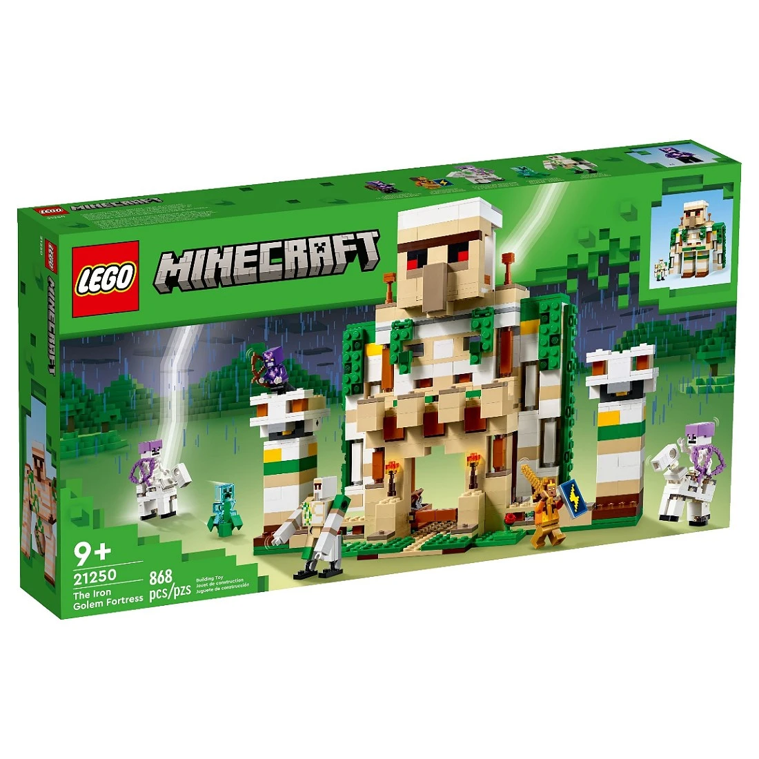 Lego 樂高 Minecraft 創世神 21250 鐵魔像要塞