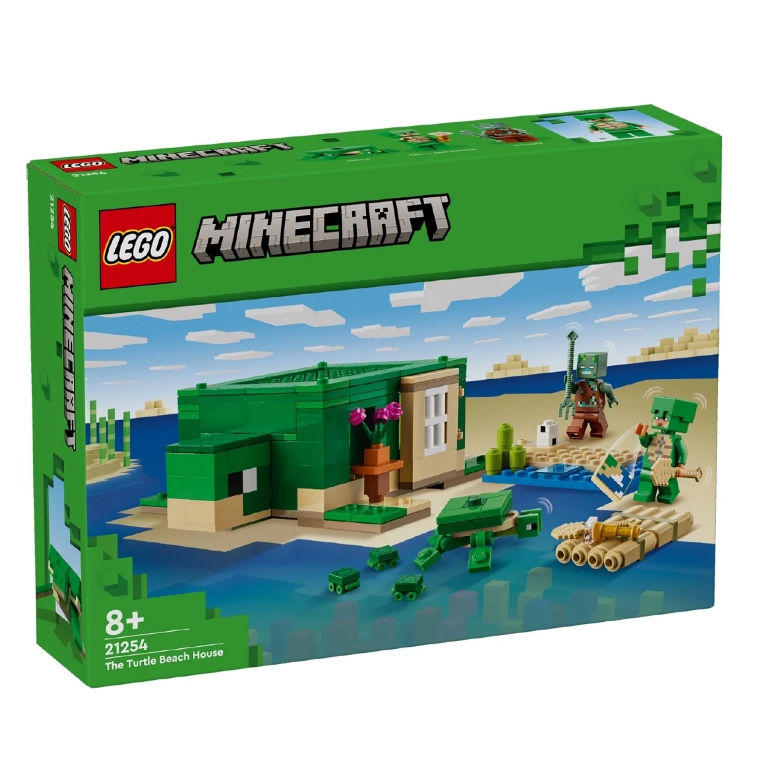 Lego 樂高 Minecraft 創世神 21254 海龜海灘別墅