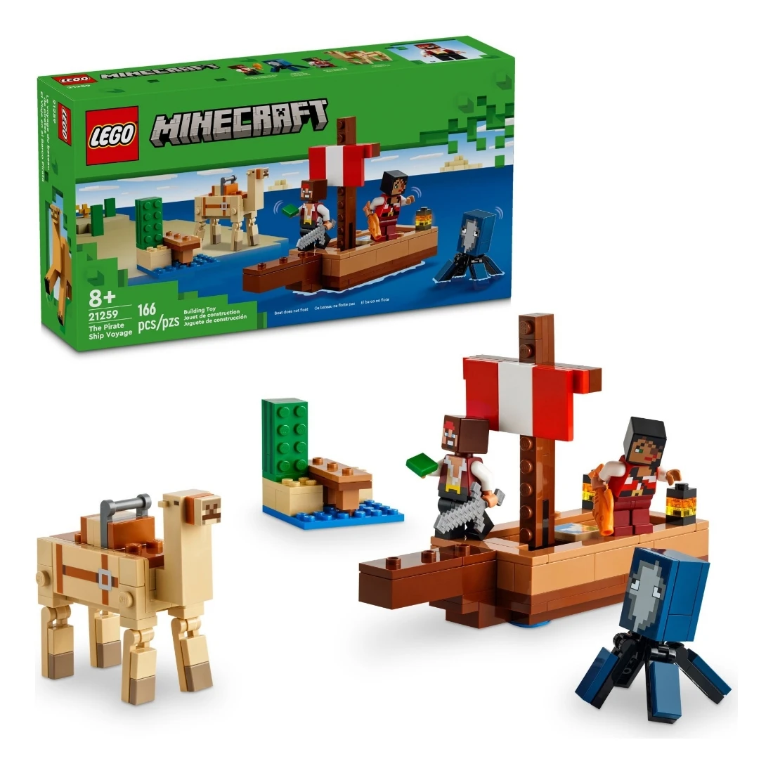 Lego 樂高 Minecraft 創世神 21259 海盜船之旅
