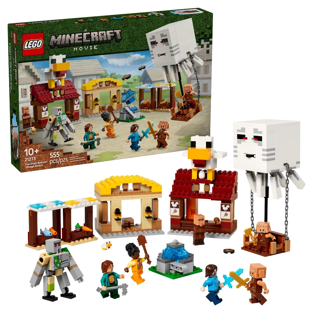 Lego 樂高 Minecraft 創世神 21273 地獄幽靈氣球進攻村莊