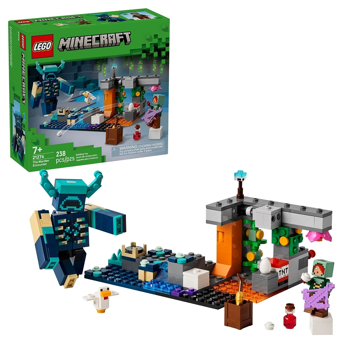 Lego 樂高 Minecraft 創世神 21274 循聲守衛遭遇戰