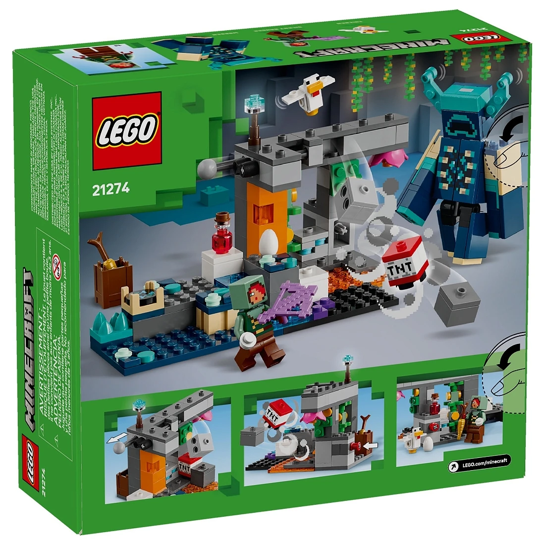 Lego 樂高 Minecraft 創世神 21274 循聲守衛遭遇戰
