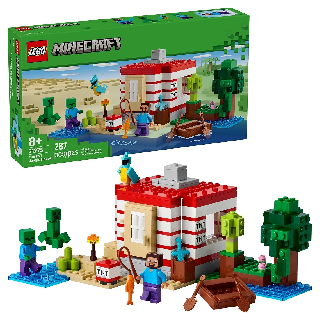 Lego 樂高 Minecraft 創世神 21275 炸藥叢林屋