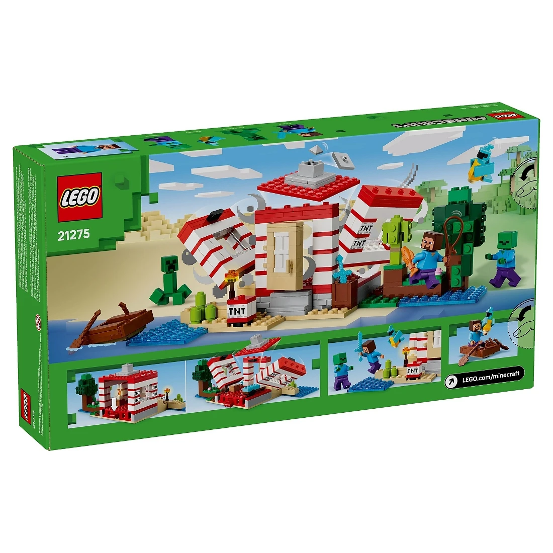 Lego 樂高 Minecraft 創世神 21275 炸藥叢林屋