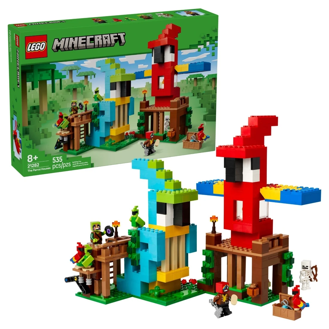 Lego 樂高 Minecraft 創世神 21282 鸚鵡屋