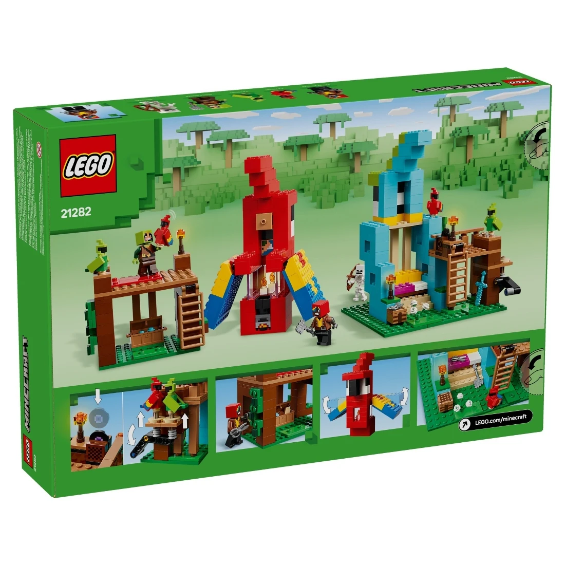 Lego 樂高 Minecraft 創世神 21282 鸚鵡屋