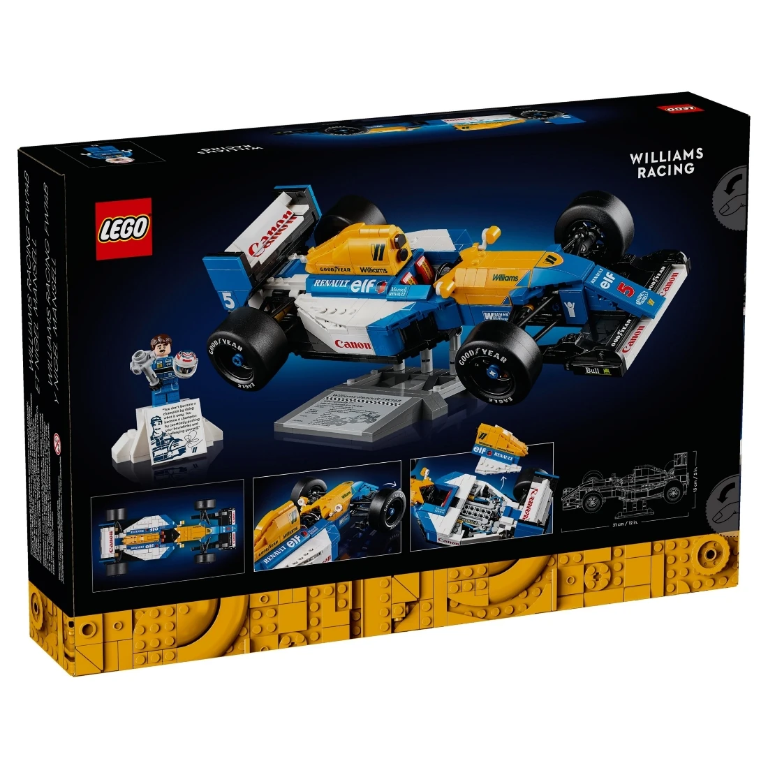 Lego 樂高 ICONS 10353 威廉斯車隊FW14B ＆ 奈傑爾·曼塞爾
