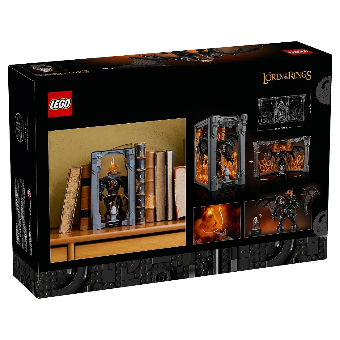 Lego 樂高 ICONS 10367 魔戒 炎魔 書擋擺飾