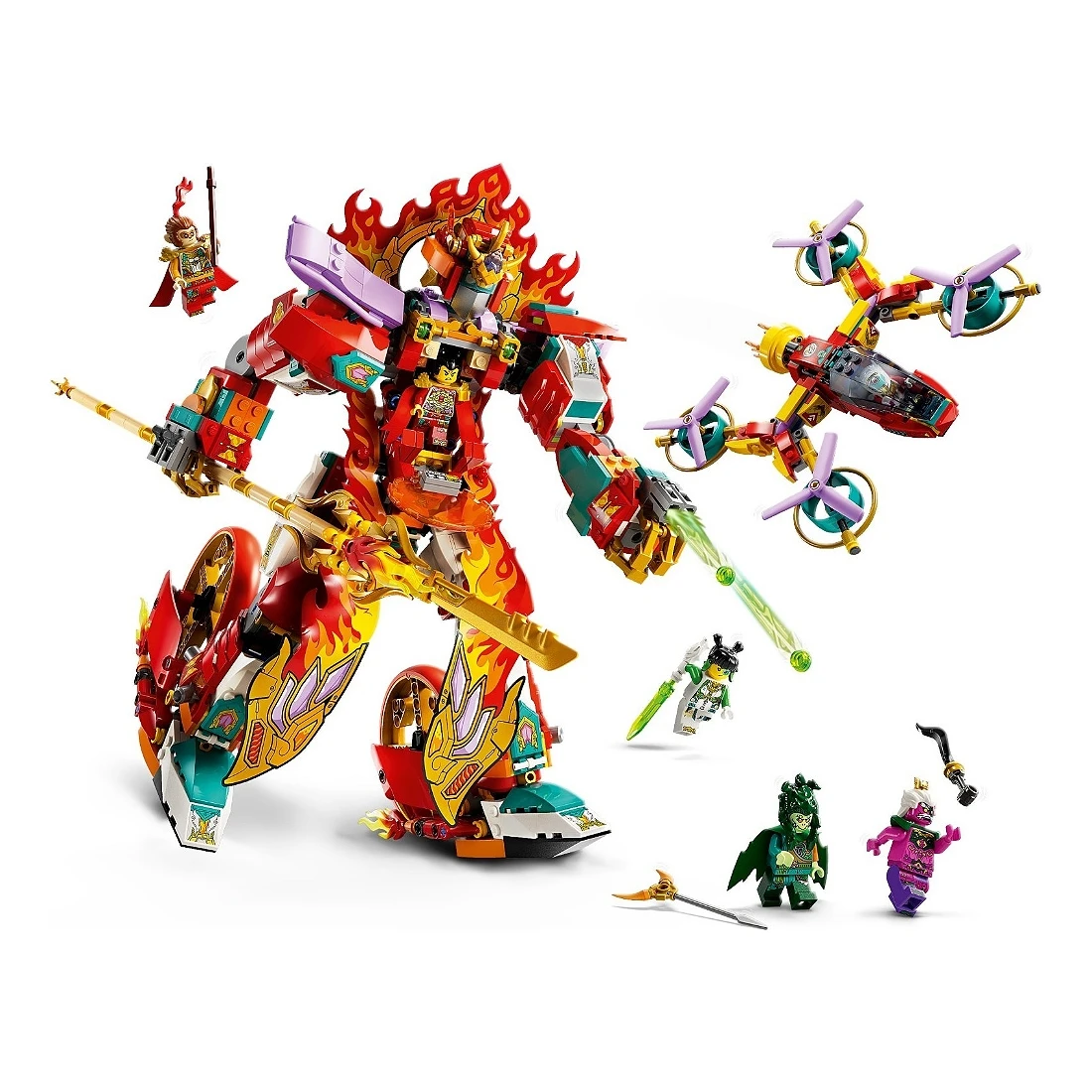 Lego 樂高 悟空小俠 80057  哪吒烽火機甲