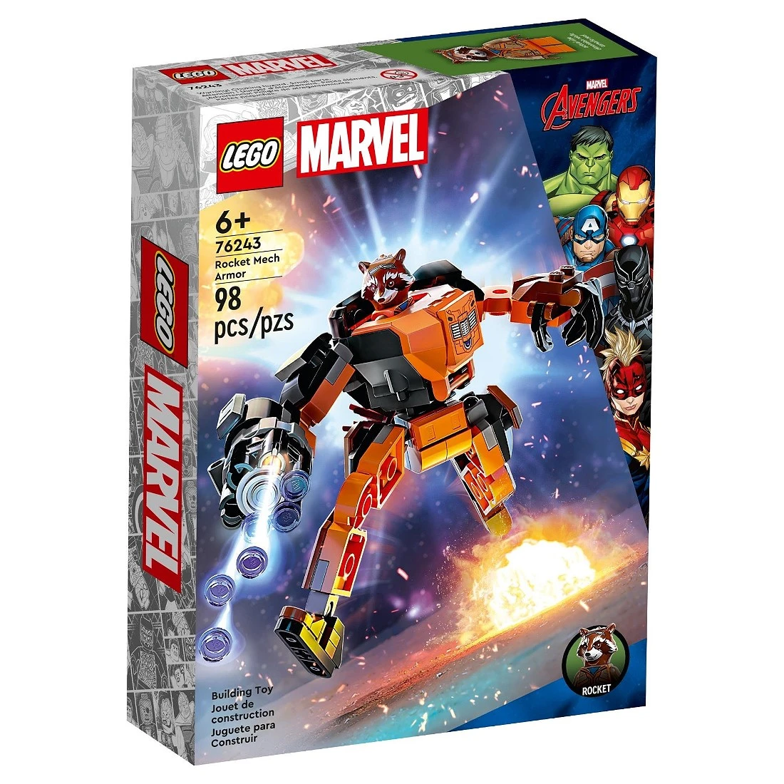 Lego 樂高 MARVEL 漫威 76243 火箭浣熊裝甲機器人