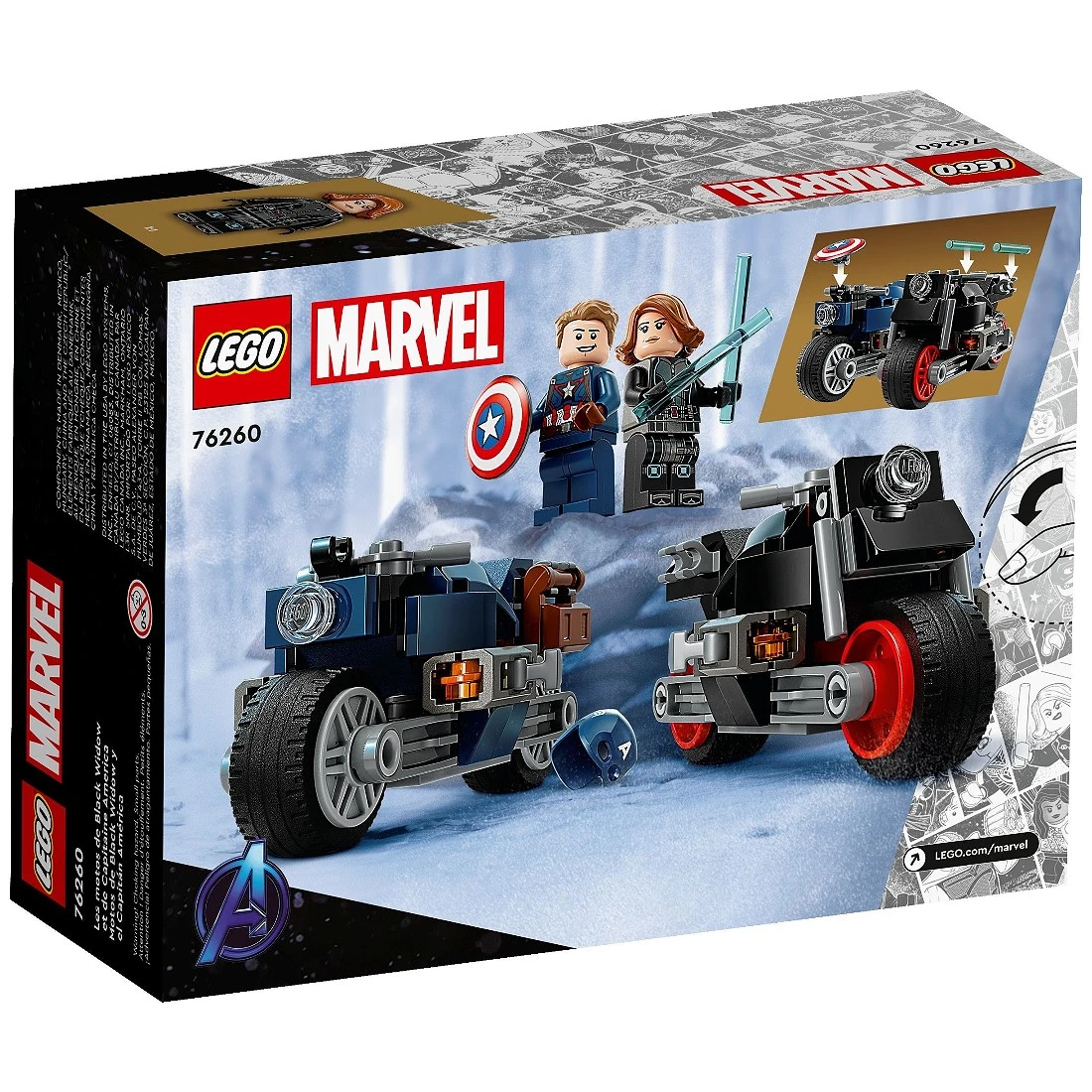 Lego 樂高 MARVEL 漫威 76260 美國隊長與黑寡婦摩托激鬥