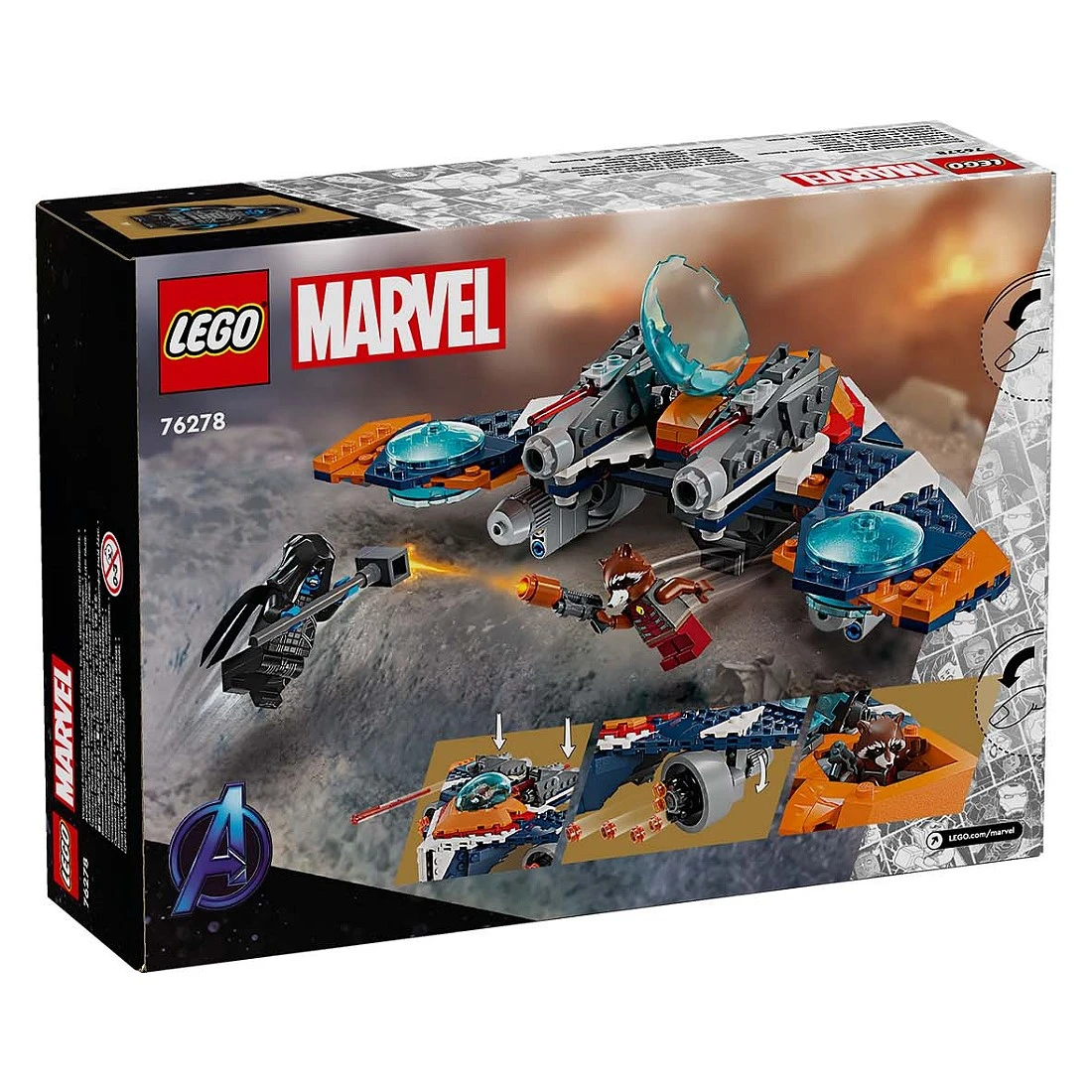 Lego 樂高 MARVEL 漫威 76278 火箭浣熊的Warbird vs. 羅南