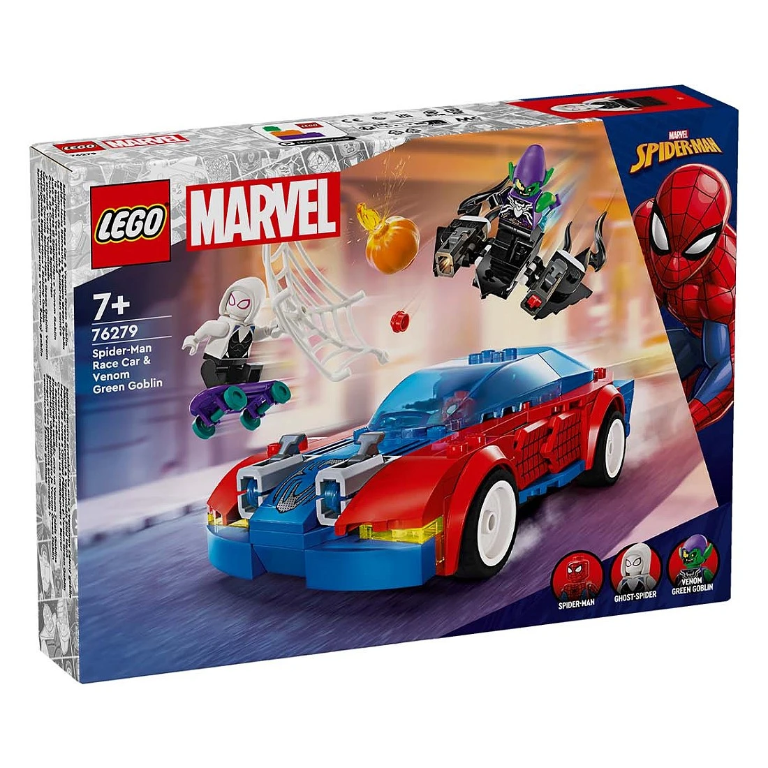 Lego 樂高 MARVEL 漫威 76279 蜘蛛人賽車與共生體綠惡魔