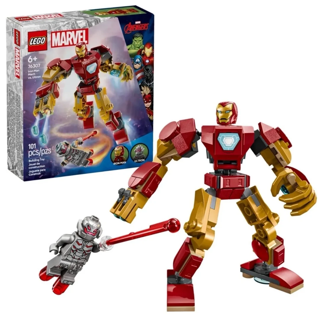 Lego 樂高 MARVEL 漫威 76307 鋼鐵人機甲大戰奧創