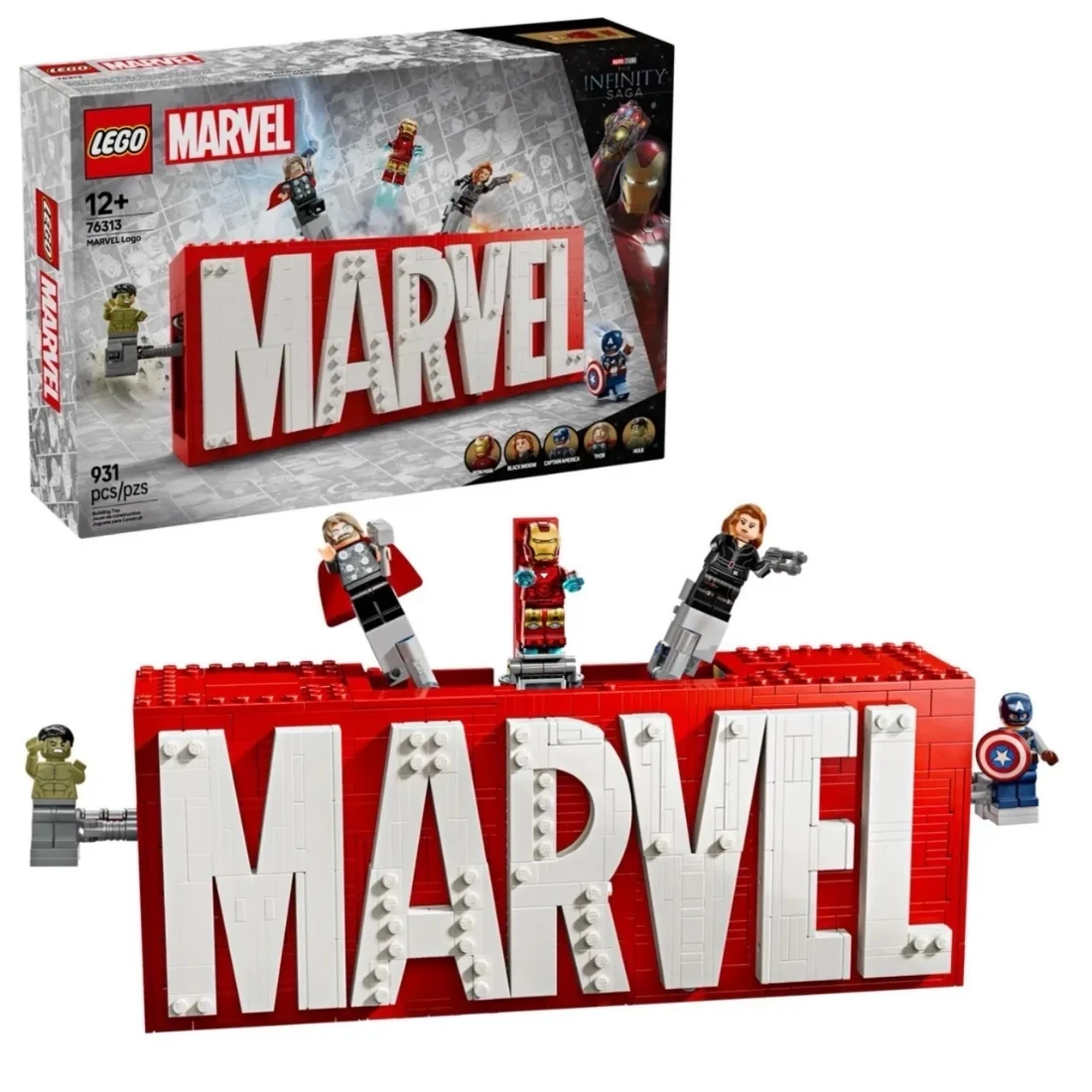 Lego 樂高 MARVEL 漫威 76313 漫威人偶標誌盒