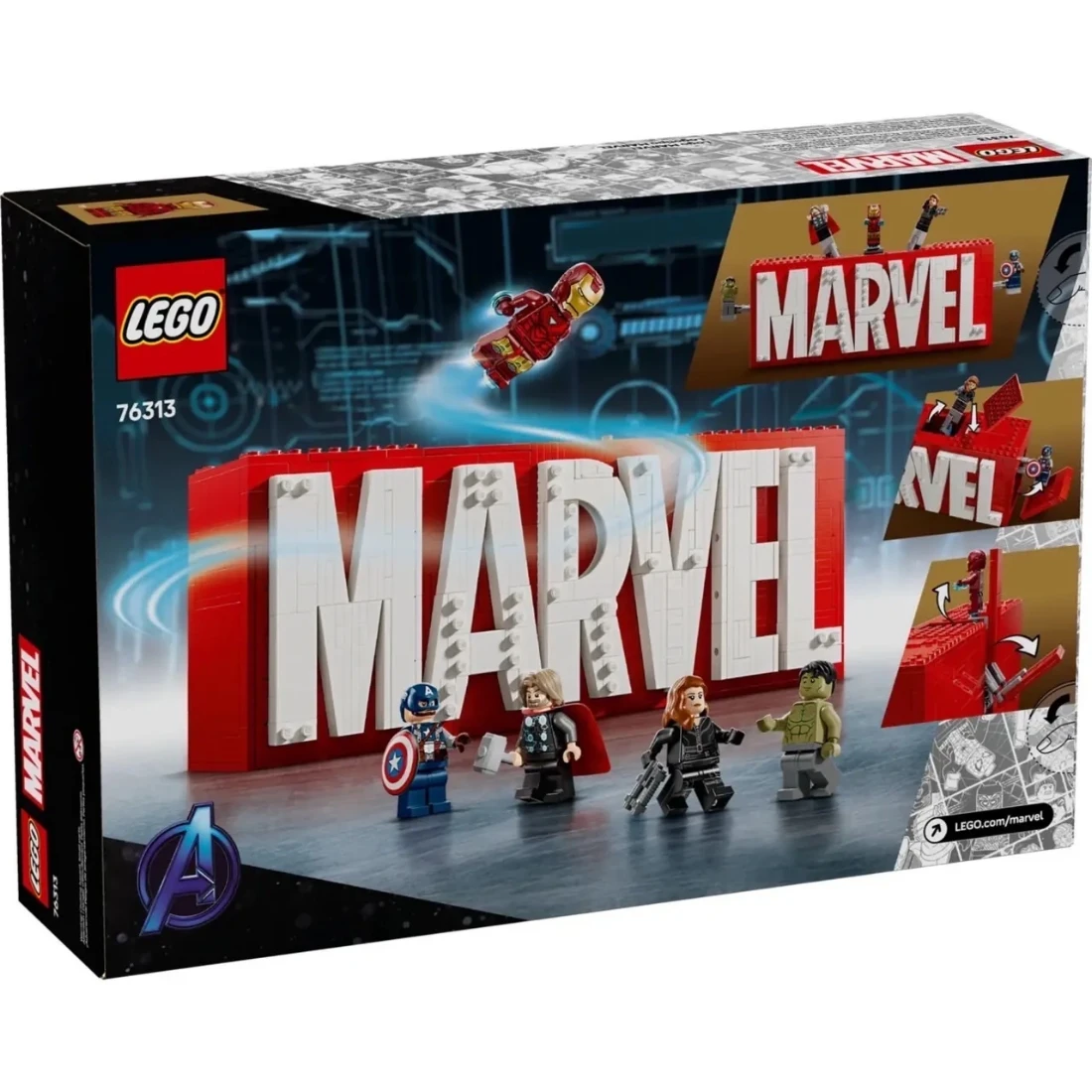 Lego 樂高 MARVEL 漫威 76313 漫威人偶標誌盒