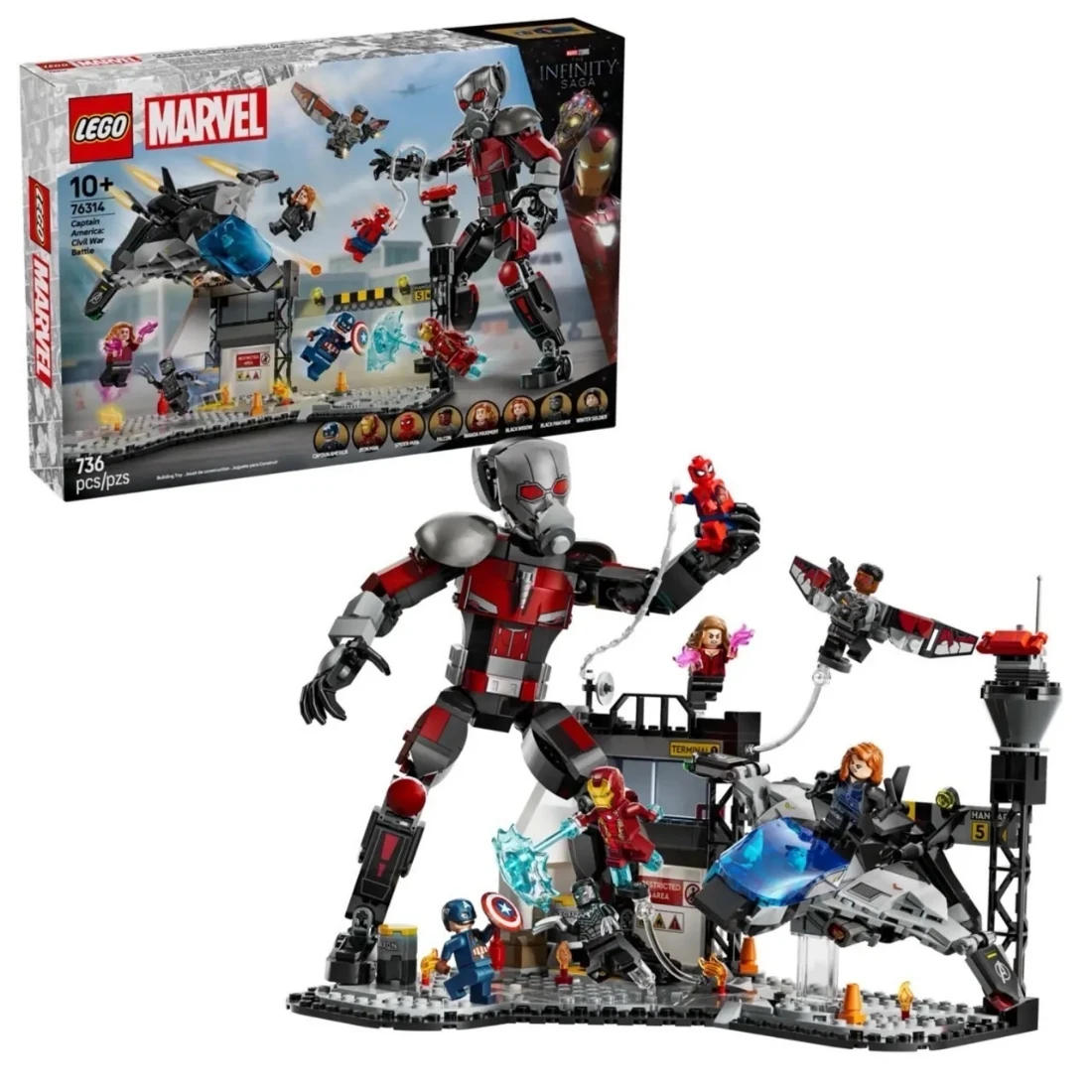 Lego 樂高 MARVEL 漫威 76314 美國隊長 3 英雄內戰 動作大戰