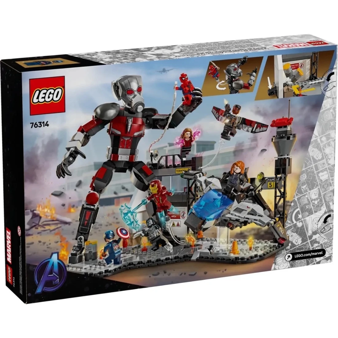 Lego 樂高 MARVEL 漫威 76314 美國隊長 3 英雄內戰 動作大戰