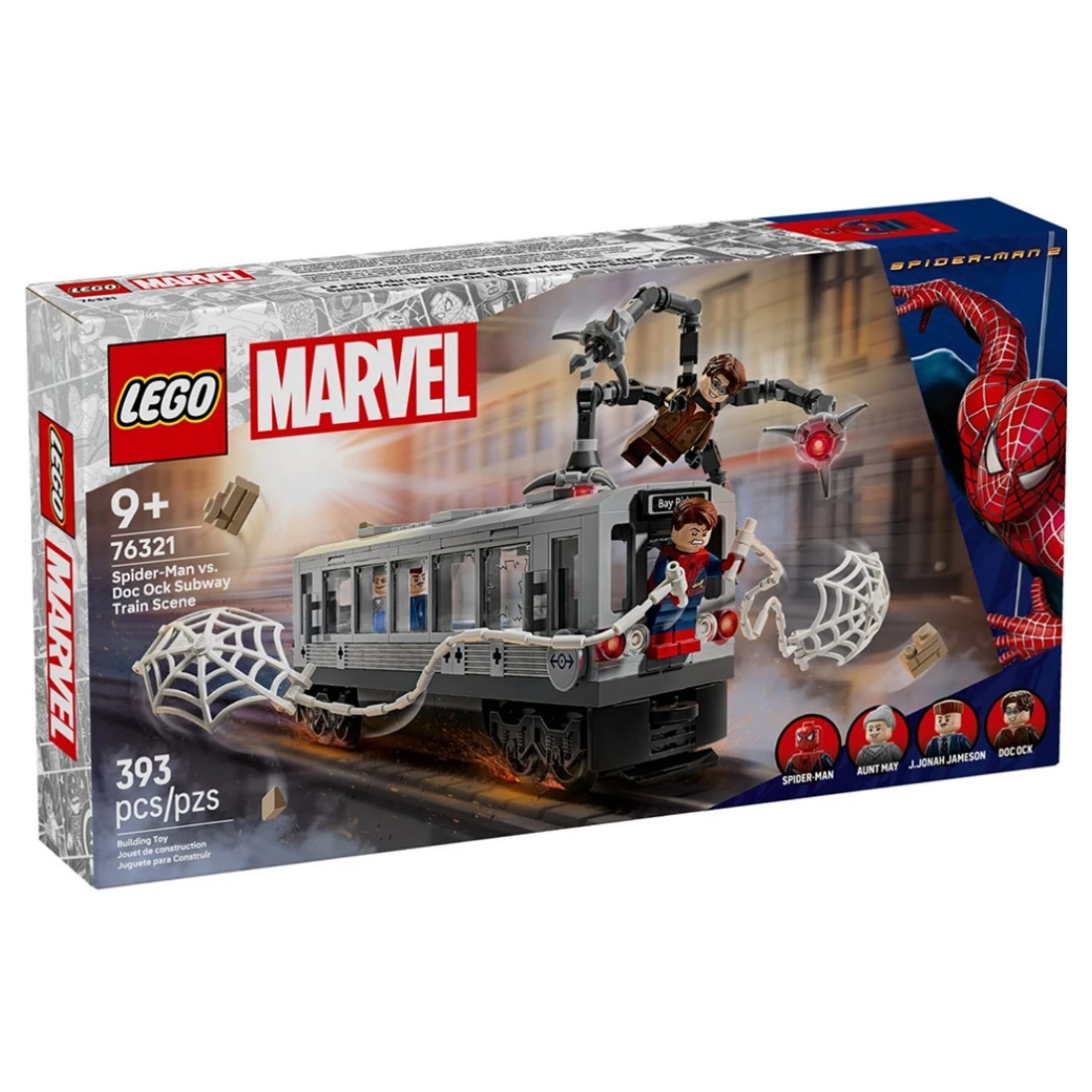 Lego 樂高 MARVEL 漫威 76321 蜘蛛人大戰八爪博士地鐵列車場景